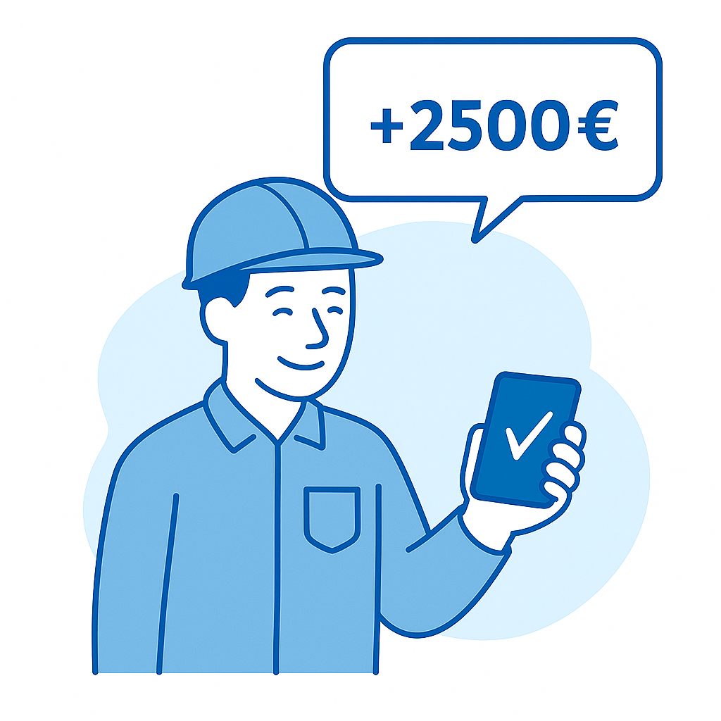 Geld erhalten